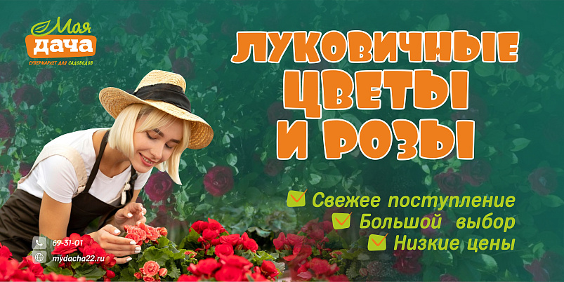 Луковичные цветы и розы