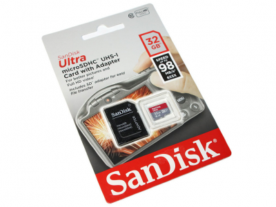 Карта памяти MicroSD SanDisk 32Gb 10 class