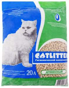 Наполнитель Сиб кошка Catlitter 20л древесный