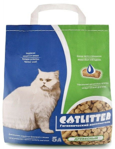 Наполнитель Сиб кошка Catlitter 5л древесн.