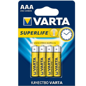 Батарейка Varta R03 солевая SuperLife Micro 2003 BL-4 (4/48)