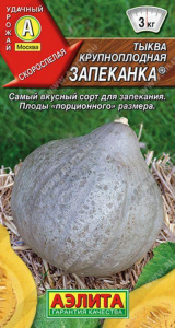 Тыква Запеканка крупноплодная  /Аэлита/ 1г/ 2,5-3кг серая