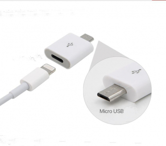 Адаптер с micro USB на iP5S в блистире 100% ORIGINAL