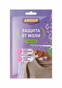 ARGUS Антимольная секция от платяной моли до 4 месяцев с запахом лаванды (50 шт) Аванти