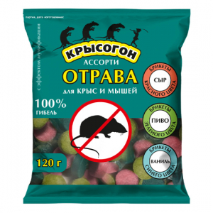 Брикеты Эфа Профи крысогон ассорти (сыр, пиво, ваниль) 120 г (20шт) Капитал-ПРОК