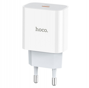 З/У HOCO C76A Сетевое PD / 1 USB/ Выход: 20W/ White